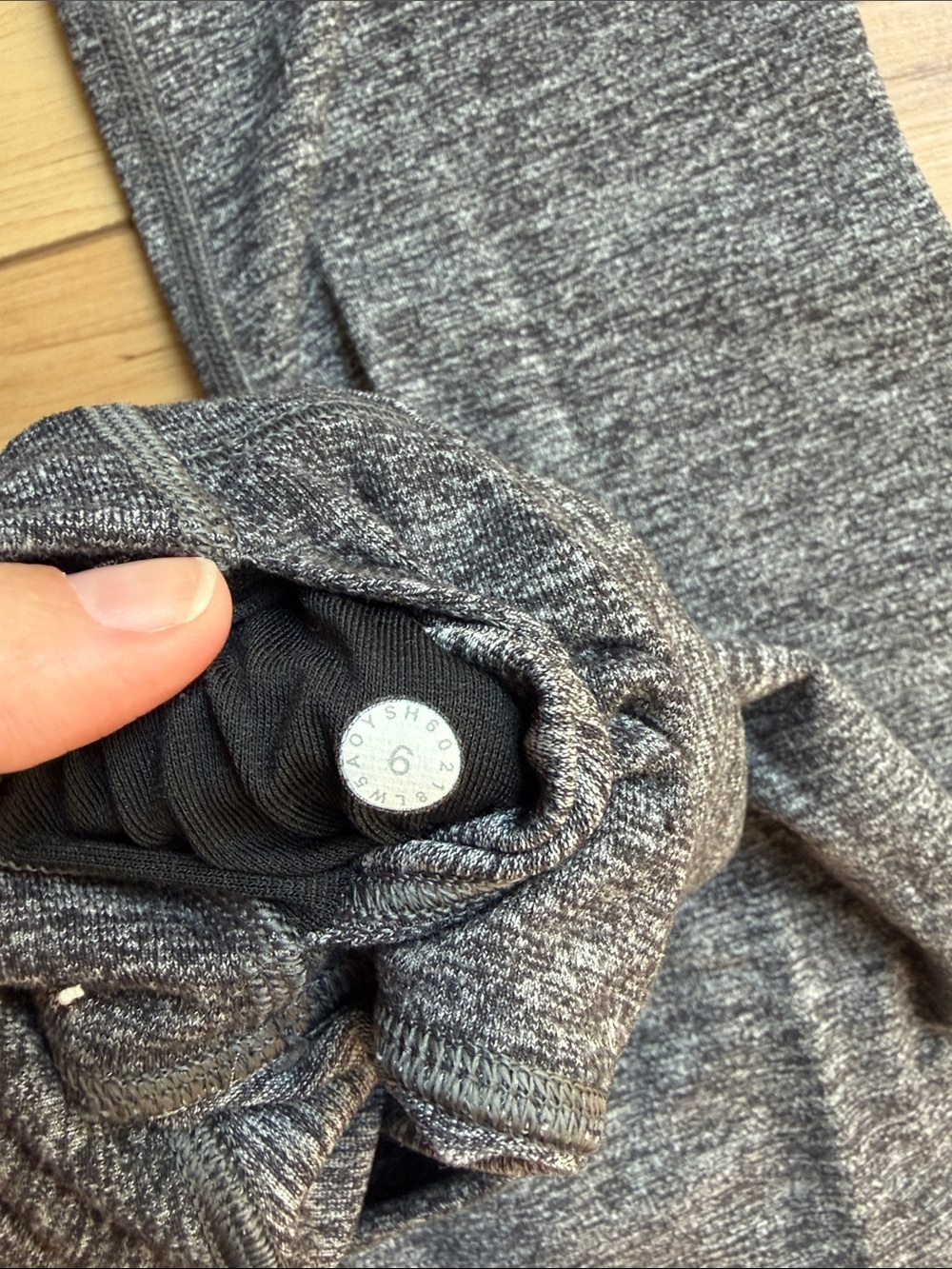 Lululemon Grey High Waisted Leggings Size 6 - Picture 3 of 7